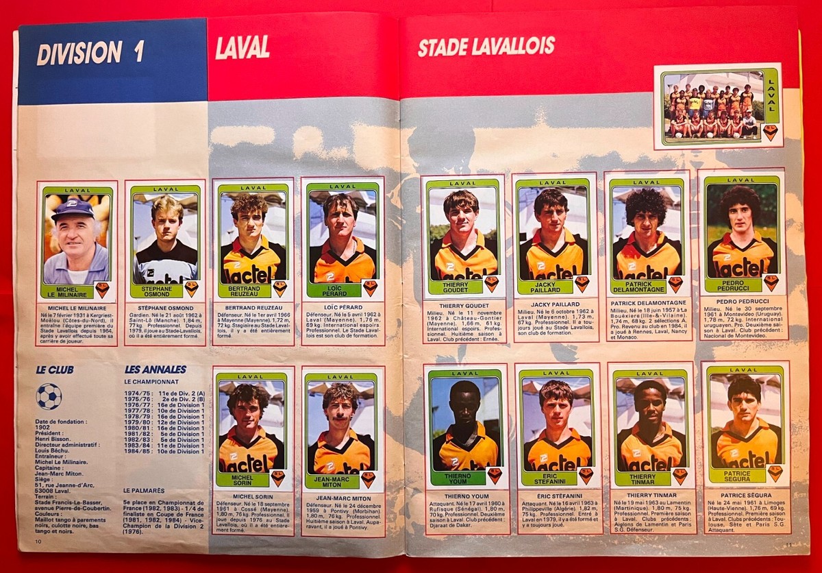 Album Panini Foot 86 Complet – Édition 1986 – Rookie Cantona + Poster Calendrier D1