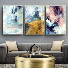 Set of 3 Abstract Canvas Print 40x50cm 16x20inch UNFRAMED