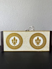 Vintage Atlantic Precision Works Warm-o-Tray 60F Fleur de Lis Warming Tray