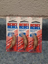 3 Rebel Wee Crawfish F76 Made In 2003!  RARE! 