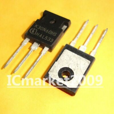2 PCS K30N60HS TO-247 SKW30N60HS High Speed IGBT 41A 600V N-Channel Transistor 