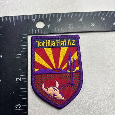 #ad #ad Vtg TORTILLA FLAGT AZ Arizona Patch Was Stagecoach Stop On Apache Trail 531X $9.31
