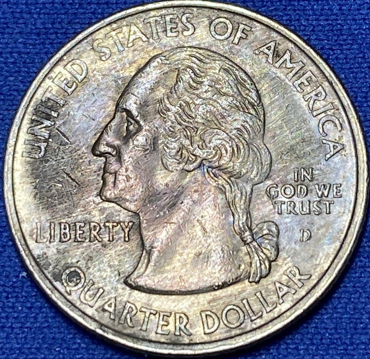 DAWN CURRENT '93 　古いですが美品に近い？ 2000-D New Hampshire State Quarter Very Nice Toned Coin VG #9 | eBay