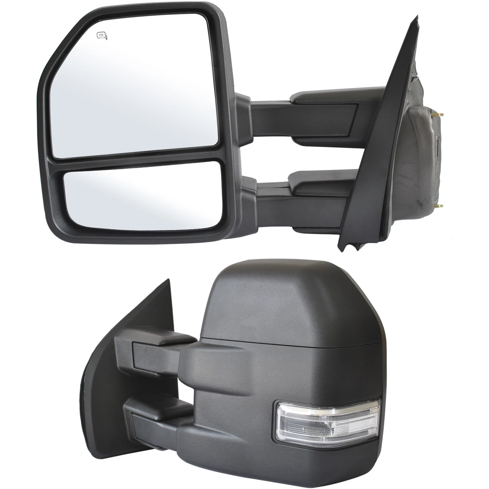 Towing Mirrors For 2015-2020 Ford F150 Truck Power Heated W/Sensor Signal 22 Pin
