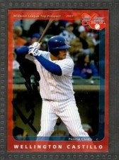 2007 Grandstand Wellington Castillo Peoria Chiefs Baseball Card signed autograph