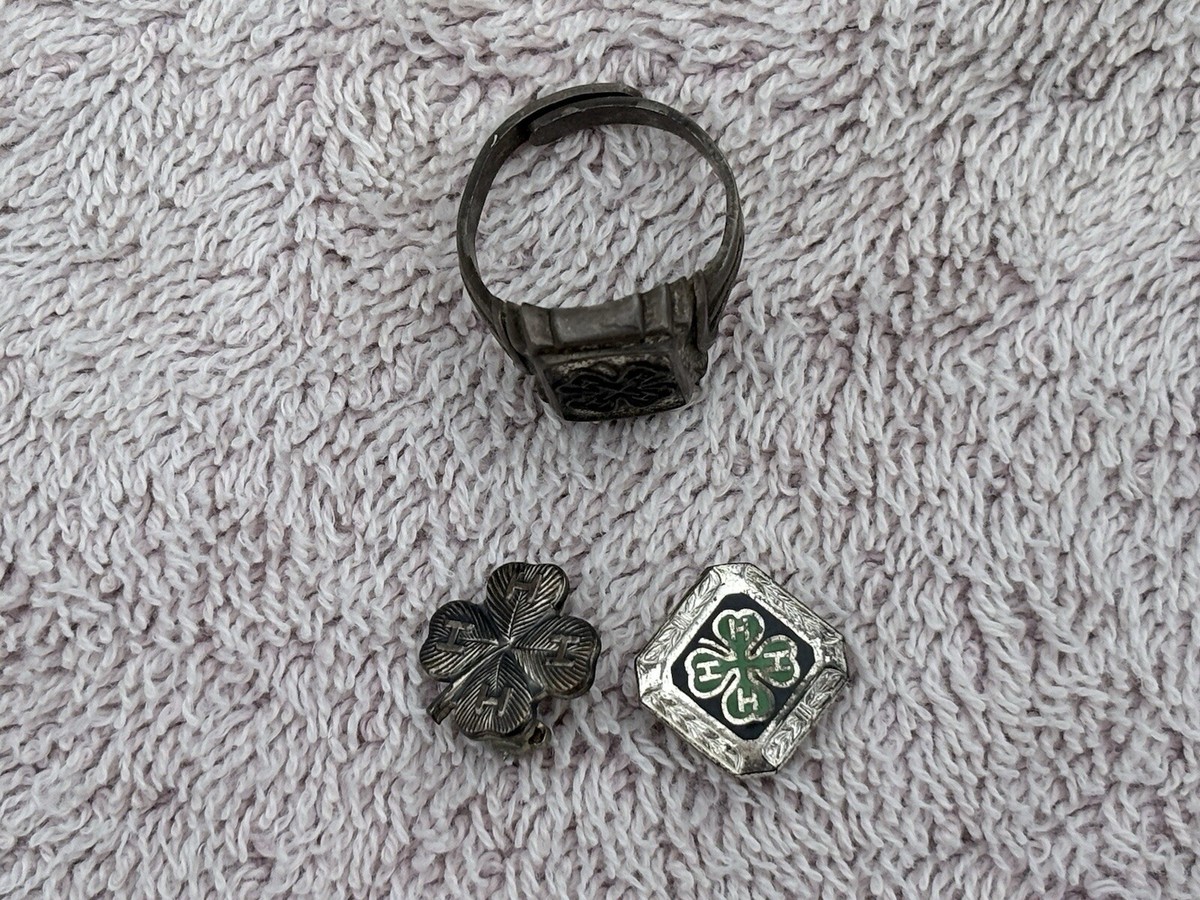 925 Sterling Silver Vintage 4-H Club Membership Adjustable