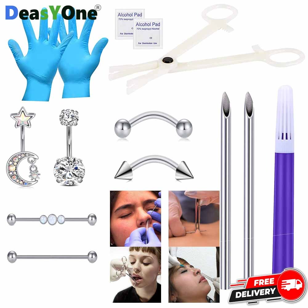 Belly Button Piercing Tool Belly Piercing Kit Walmart JIESIBAO