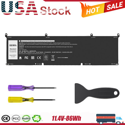 69KF2 Battery For Dell Alienware M15 M17 R3 XPS 15 9500 8FCTC 70N2F New 86Wh 