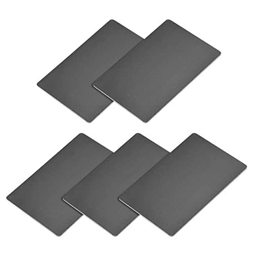 Blank Metal Card 88mm x 53mm x 1mm 5Pcs Anodized Aluminum Nameplate - for Hom...