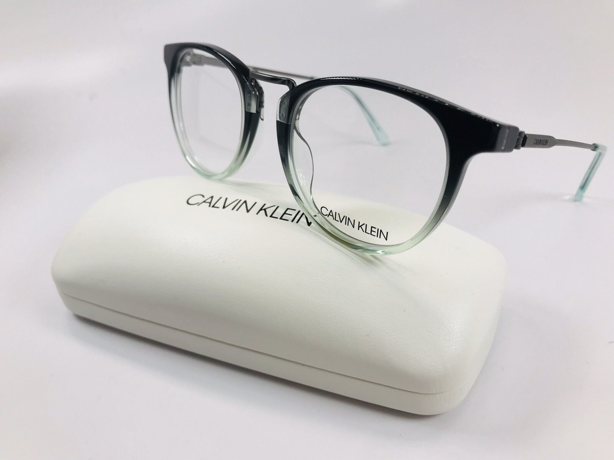 New Calvin Klein CK18721 332 Crystal Smoke & Mint Eyeglasses  display picture 1