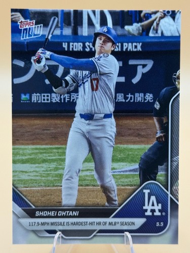 2025 Topps Now - Shohei Ohtani #145 Hardest Hit HR Los Angeles Dodgers