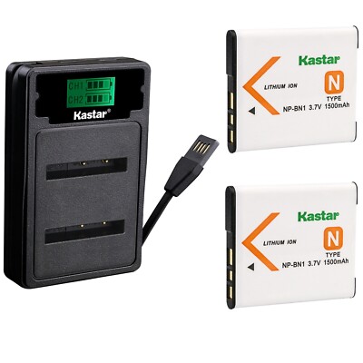 LZD2 Charger & 2 battery for DSC-WX150 WX170 WX200 WX220