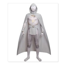 Adult Kids Moon Knight Cosplay Costumes Halloween Cloak Catsuit Jumpsuit