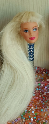 Head only Barbie Mackie Bead Fun used no collector signature my scene fashion av