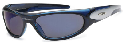 XLoop Unisex Sport Sonnenbrille Wrap TUU X40 Blau Rauch 100% UV400