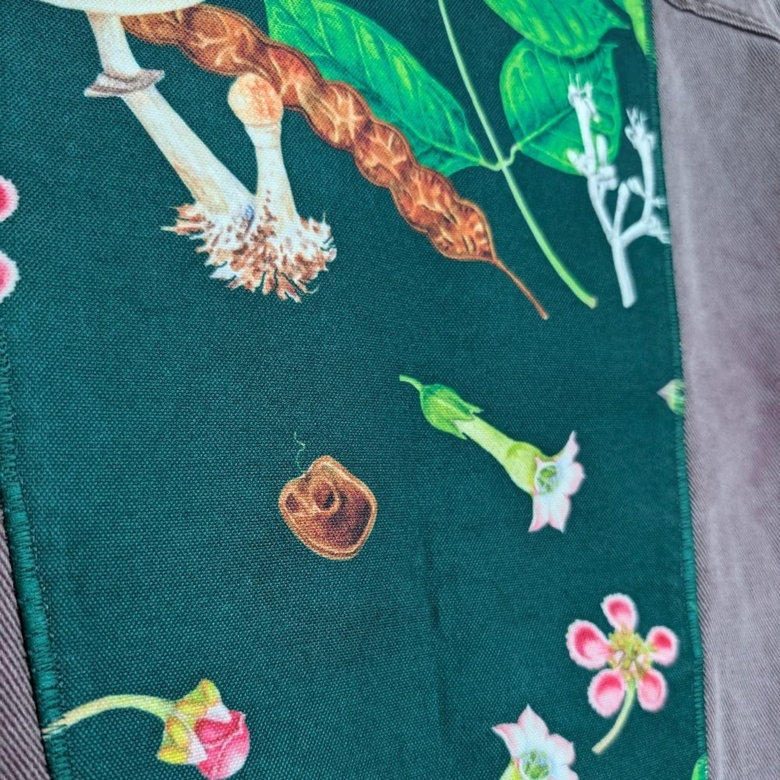 RVCA Unique Mushroom Patch Customized Purple Boxy… - image 7