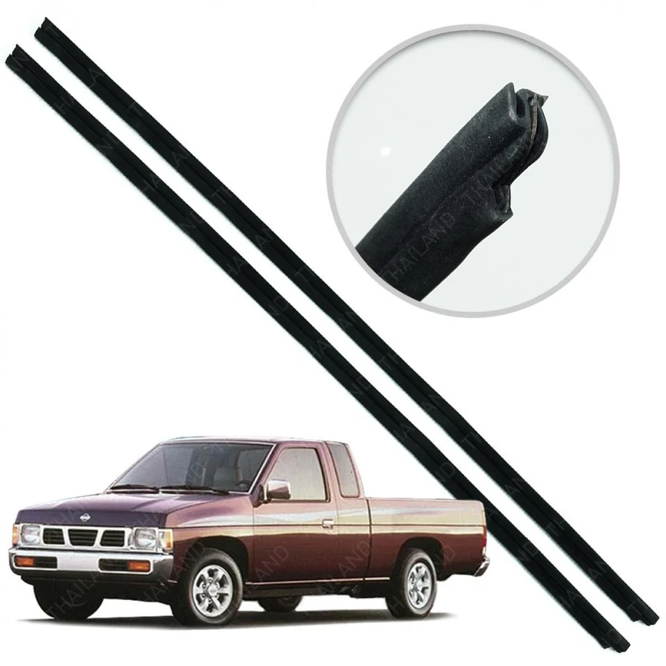 Set Inner Door Weatherstrip Rubber Seal For Nissan D21 Big-M Pickup 1987 - 2002 Foto 3 de 4