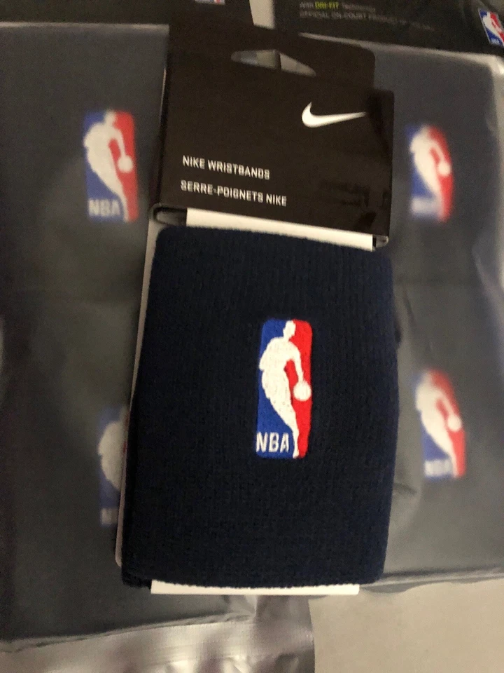 Muñequeras Nike Elite Dri Fit NBA Azul Marino Baloncesto Muñequera ☼ Totalmente Nuevas Foto 3 de 4