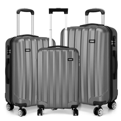 KONO 20/24/28" ABS Hard Shell Suitcase Set Travel Cabin Luggage 4 Wheels Case - Picture 21 of 40