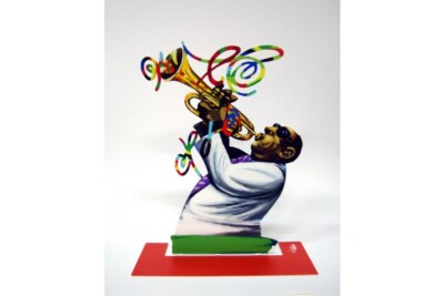 David Gerstein Pop Art Steel Trumpeter Player Jazz Club