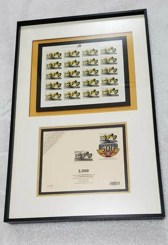 Indianapolis 500 100 Years of Racing Mint Sheet of 20 Stamps + First Day Cover