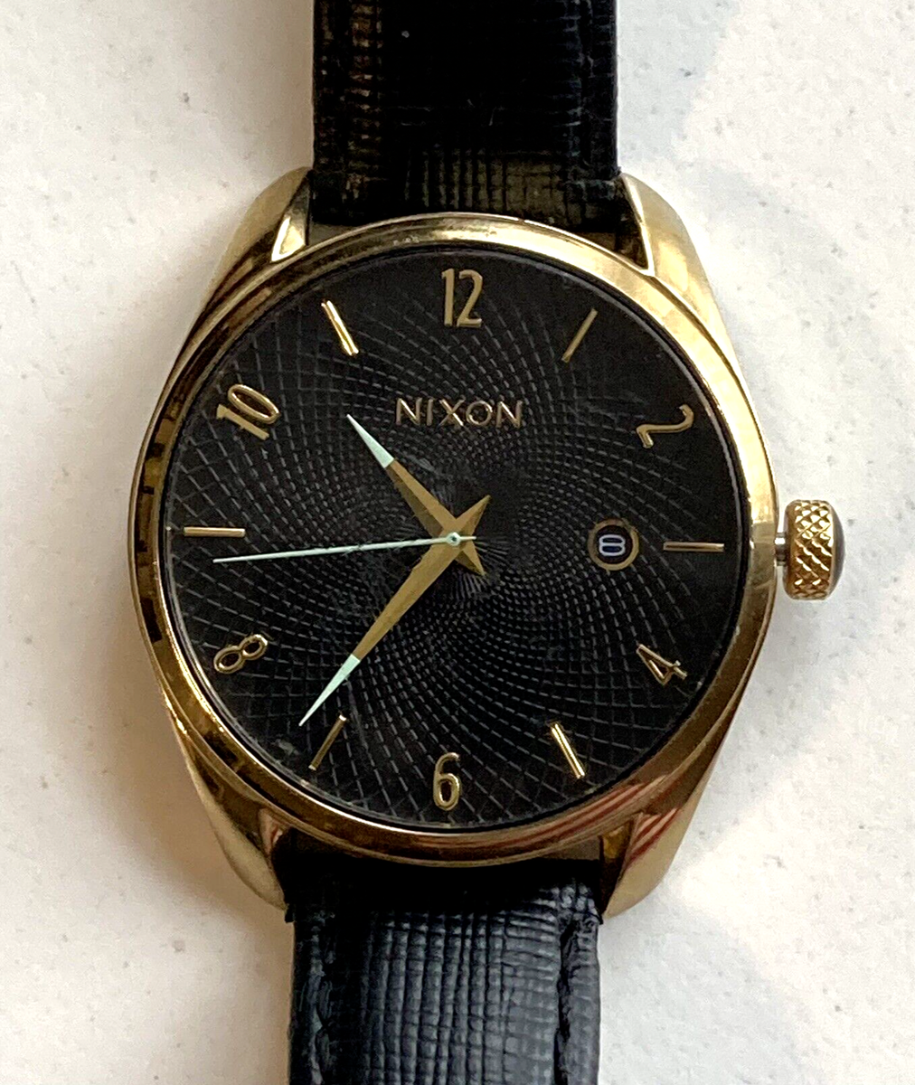 [ニクソン] NIXON BULLET LEATHER A4732049 Nixon Bullet Leather NIXON The Bullet Leather Gold-Tone W