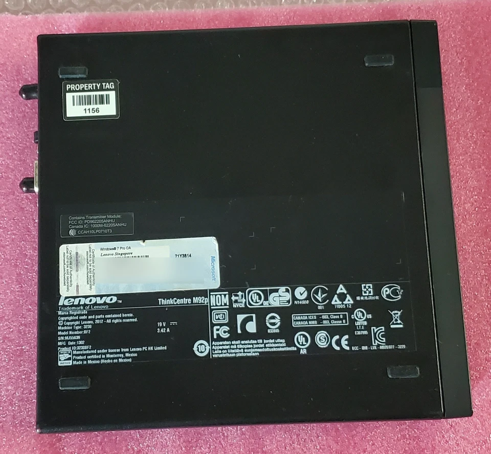 Lenovo ThinkCentre M92p USFF PC, i5-3470T/16GB/240GB SSD, Windows 10 Pro - Image 2 of 4