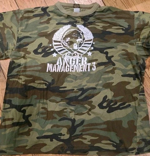 Anger Management 3 Tour Camo Men’s T Shirt Eminem 5 2000s vintage concert t-shirt, vintage, size XXL, single stitch, B+ condition