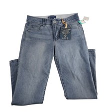 Democracy Ab Solution Ankle Skimmer Jeans Size 8 Light Wash Denim