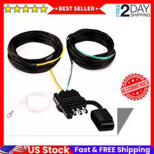22ft 4 Pin 5 Wire Trailer Wiring Harness With Nylon Net Tubeutility Pure Copper 22ft 4 Pin 5 Wire Trailer Wiring Harness With Nylon Net Tubeutility Pure Copper