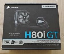 Corsair H80i GT 120MM Liquid AIO CPU Cooler in original box