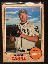 Cahill, Trevor - 2017 Topps Heritage - Yellow Back Short Print - /25