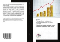 AïDa Wade | Policy-Mix Et Croissance éConomique Dans La Zone Uemoa | Taschenbuch