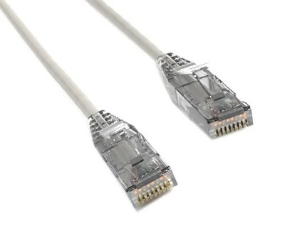 SF Cable 6ft Cat6 UTP Slim Ethernet Network Booted Cable 28AWG 3.6mm - Gray