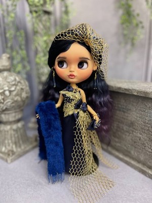 High quality. Elegant outfit for Pullip and Blythe dolls. (OOAK)