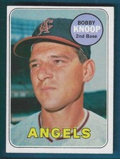 1969 Topps Baseball California Angels Bobby Knoop #445 EX SET BREAK!