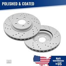Front Drilled Disc Brake Rotors for Mercedes-Benz GLA250 CLA250 w/Sport Package