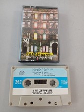 Led Zeppelin Physical Graffiti Cassette Tape Paper Label - Tested