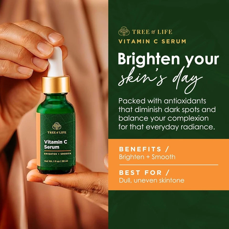 Vitamin C Skin Care Set - Brightening Face Oil Serums, 1 Fl Oz - Image 2 of 4