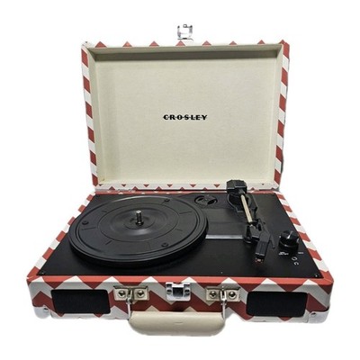 Crosley Cruiser Deluxe 3 Speed Portable Retro Record Player Bluetooth CR8005A-CC