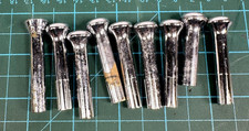 Vintage Chrome Dash Pull Knobs Lot Of 8 Universal Hot Rod Custom Rat Rod Auto