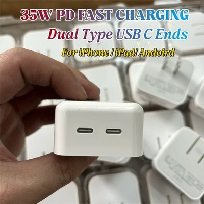 35W Type-C USB C Compact WallAdapter PD Fast Charger for iPhone iPad MacBook Lot