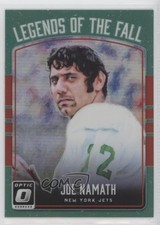 2016 Donruss Optic Legends of the Fall Red 19/99 Joe Namath #1 HOF 10yu