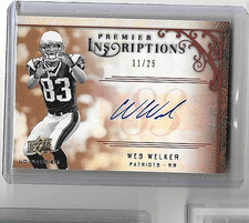 WES WELKER 2008 UD PREMIER INSCRIPTION CERTIFIED AUTOGRAPH#11/25