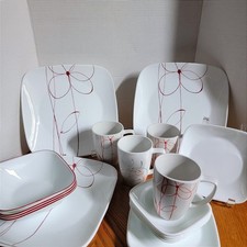 Mash-up of Corelle Splendor/Daisy Days & Coordinates Dinnerware Set 20Pcs