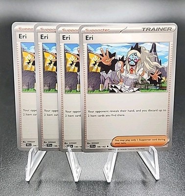 4x Eri 146/162 Scarlet & Violet Temporal Forces Pokemon Playset