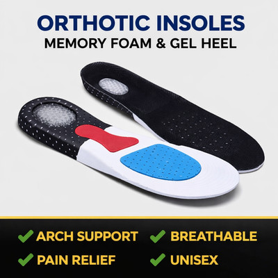 Ortheseneinlagen Memory Foam Gel Fersengewölbestütze atmungsaktiv Schuheinlagen Sport