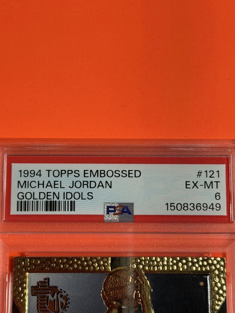 1994-95 Topps Embossed - Michael Jordan #121 Golden Idol for sale