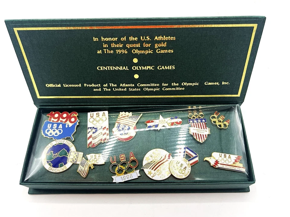 SEALED IN BOX 1996 Atlanta Centennial Olympic Games Commemorative 12 Pin Set - Image 4 of 4