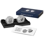 2024-S REVERSE PROOF MORGAN AND PEACE SILVER DOLLAR 2 PIECE SET OGP COA